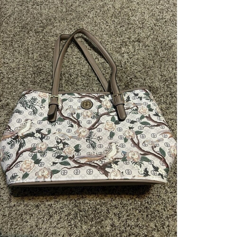 Vintage GITANO Purse Hand Bag Trees Birds Nice Piece !